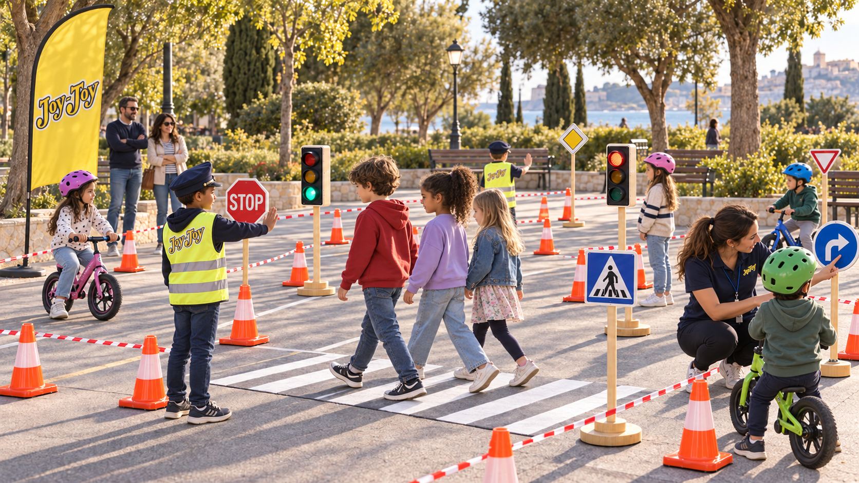 Μάθημα κυκλοφοριακής αγωγής JoyToy σε πάρκο